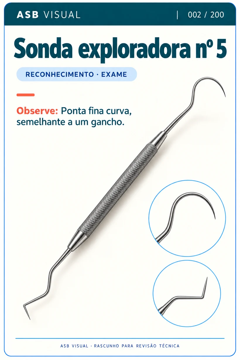 Amostra real de card de reconhecimento: sonda exploradora nº 5